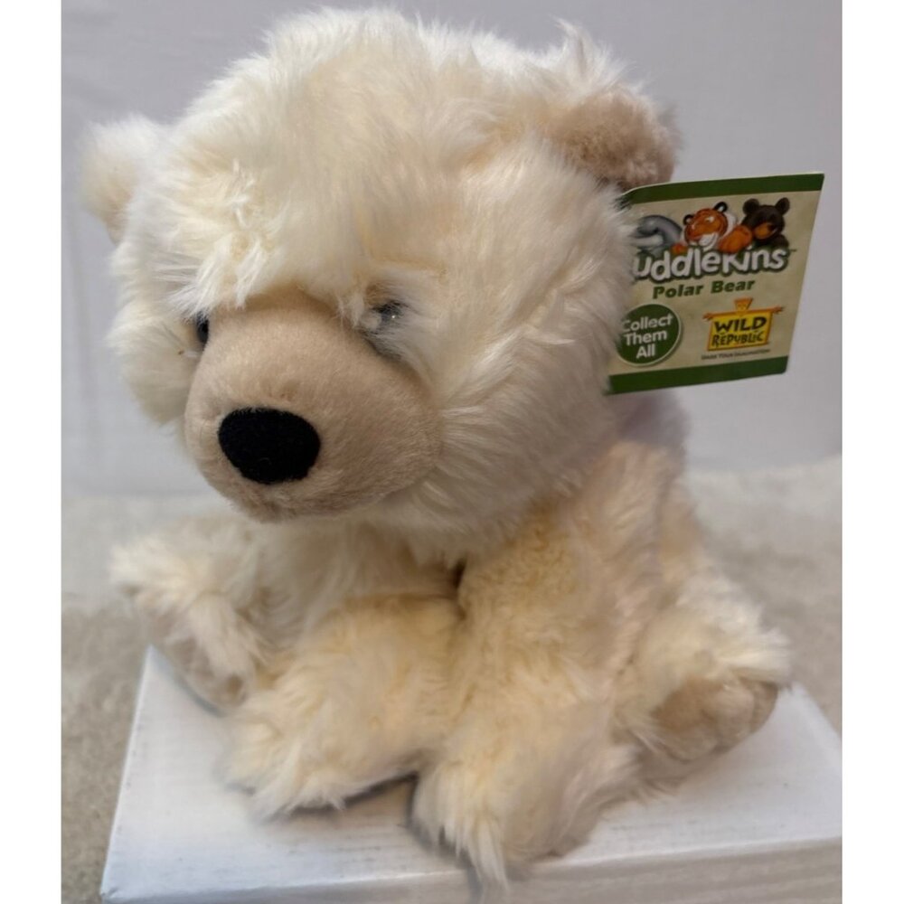 Cuddlekins Baby Polar Bear Plush Wild Republic White 9"
